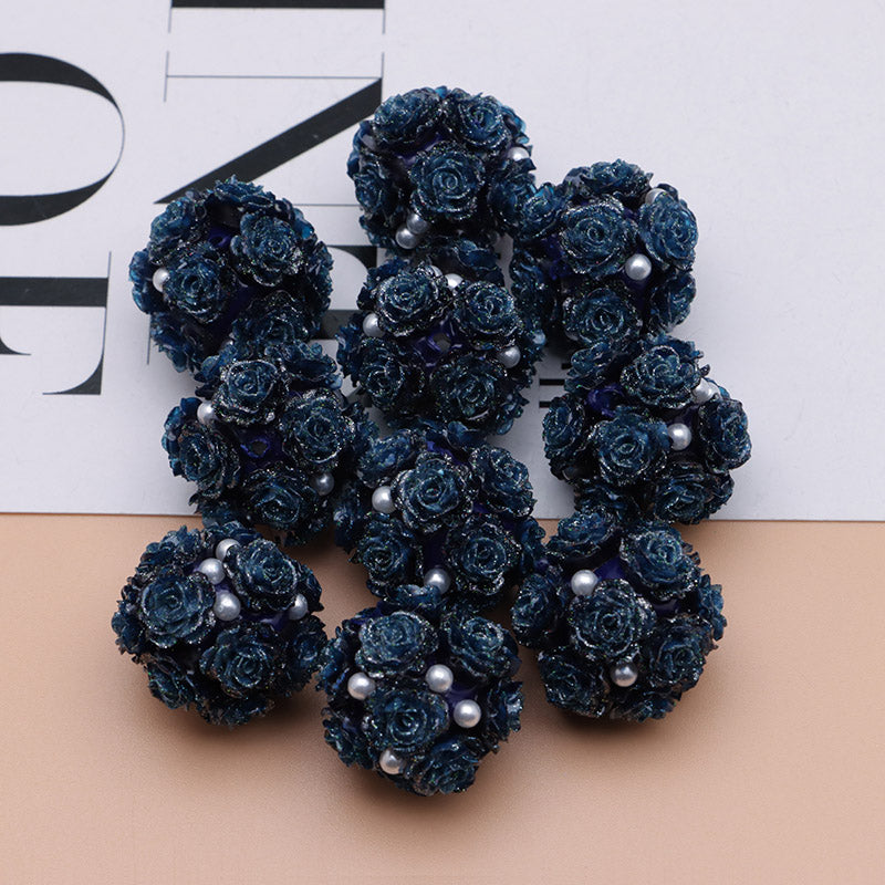 FS3873- 16mm Soft Rose - Shaped Terracotta Beads for Roses, Pen - Passable