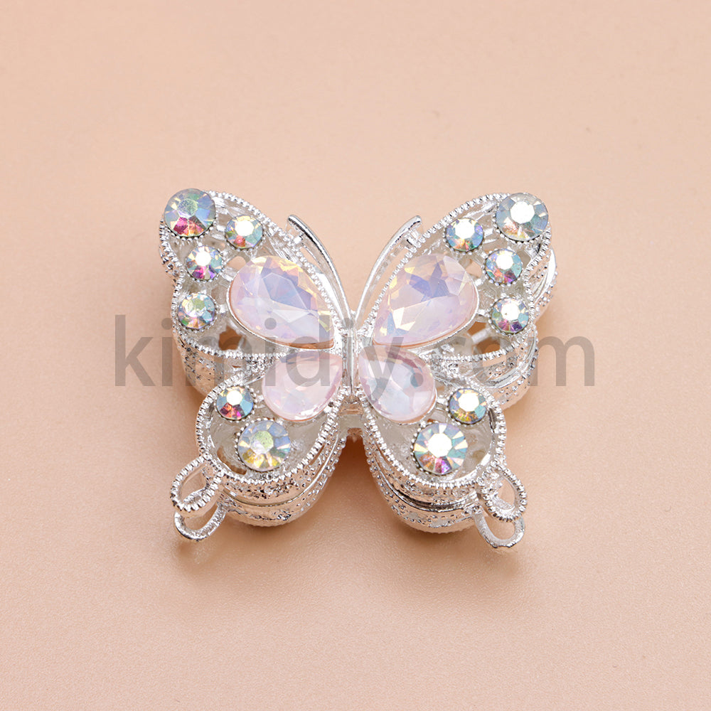 FS1627-Mocha Diamond Butterfly Metal Beads Fit For Beadable Pens