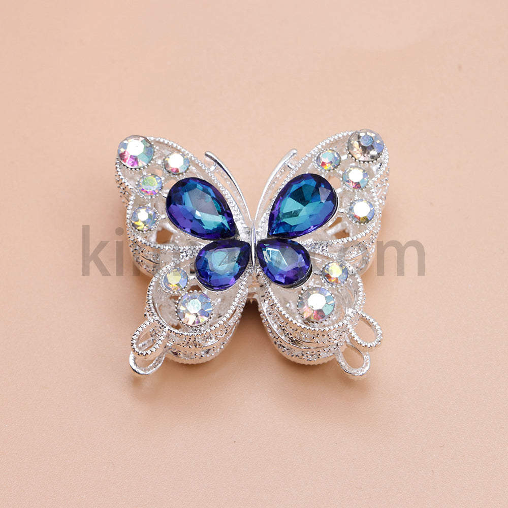 FS1627-Mocha Diamond Butterfly Metal Beads Fit For Beadable Pens