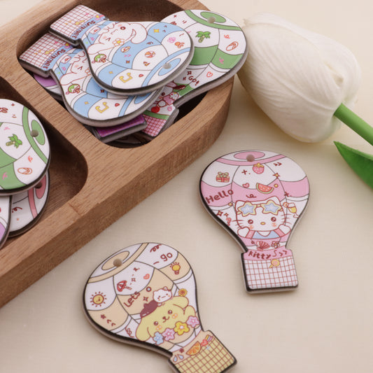 FS6588- Approximately 52*37 Sanrio Hot Air Balloon Hanging Hole Piece Sanrio Hot Air Balloon Hanging Hole Piece