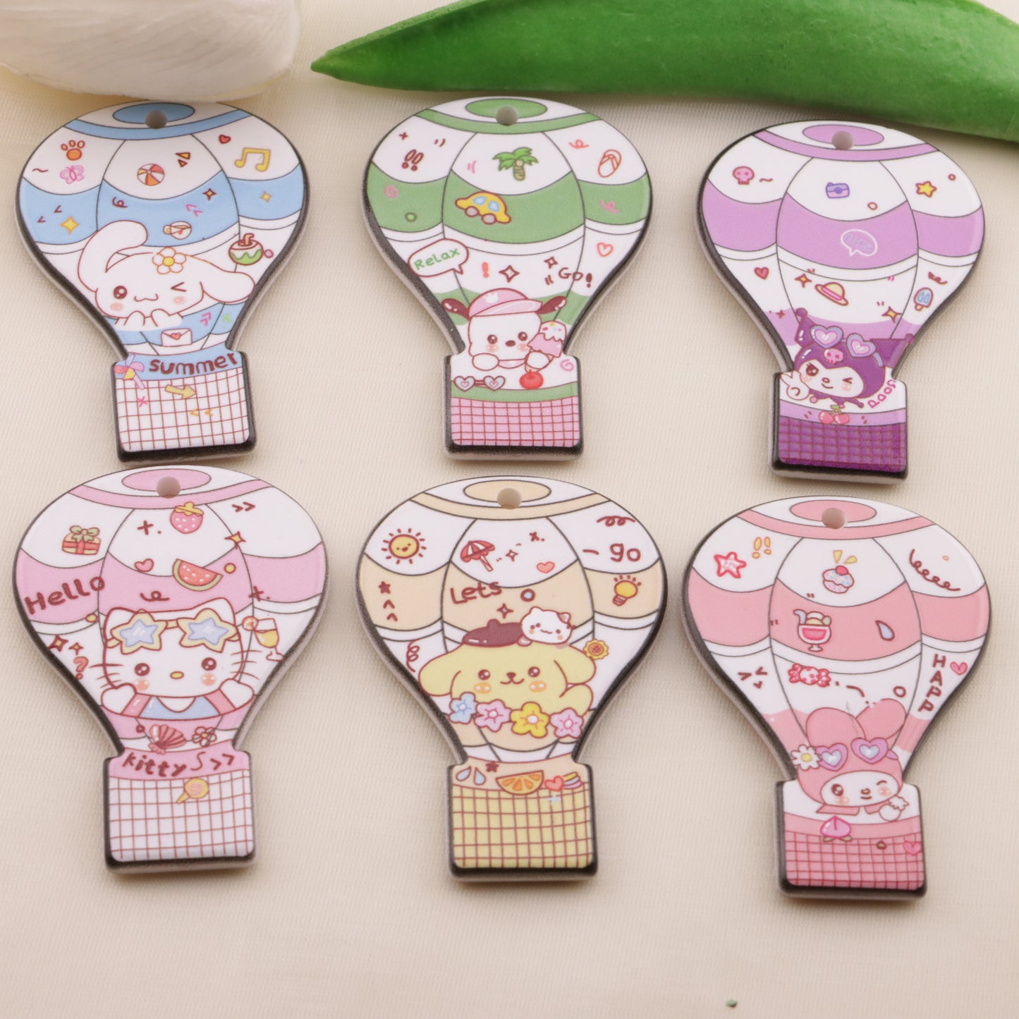 FS6588- Approximately 52*37 Sanrio Hot Air Balloon Hanging Hole Piece Sanrio Hot Air Balloon Hanging Hole Piece
