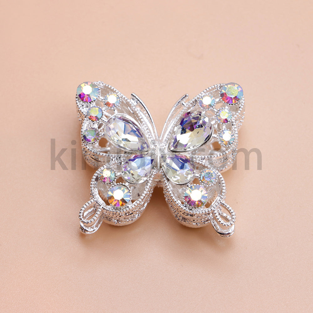 FS1627-Mocha Diamond Butterfly Metal Beads Fit For Beadable Pens