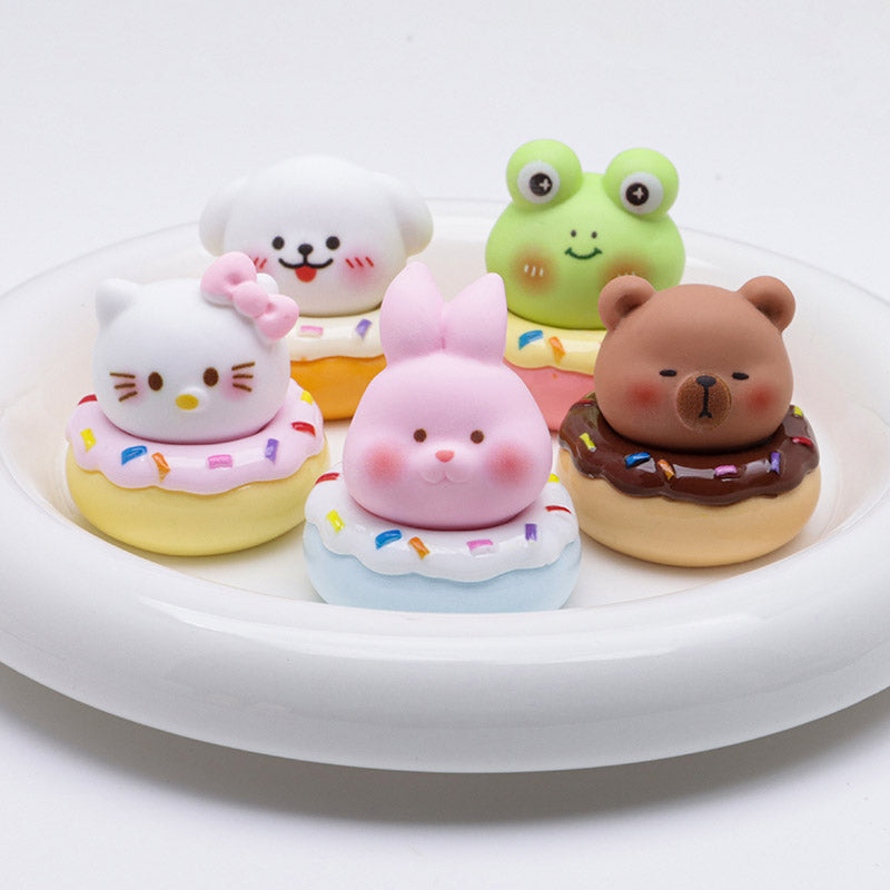 FS5157- Cartoon Animal Resin Donut Pen Toppers