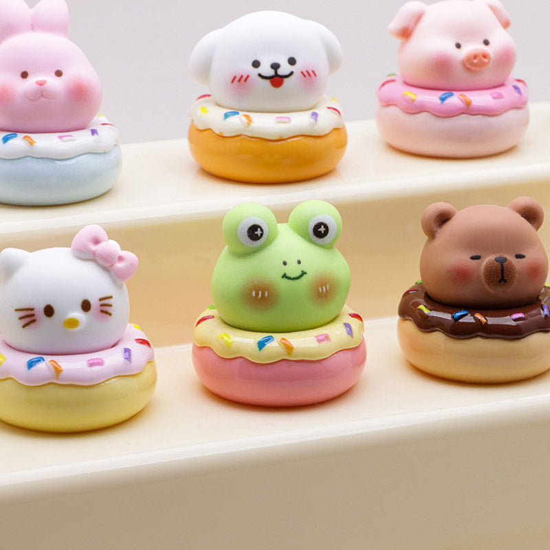 FS5157- Cartoon Animal Resin Donut Pen Toppers