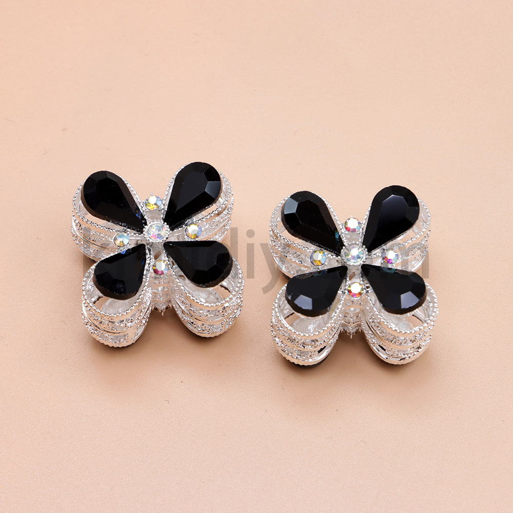 FS1781- Crystal Diamond Flower Metal Beads Fit For Beadable Pens