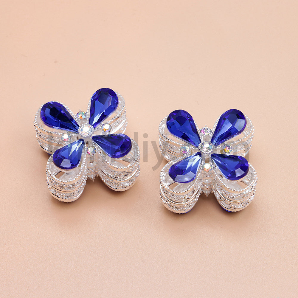 FS1781- Crystal Diamond Flower Metal Beads Fit For Beadable Pens