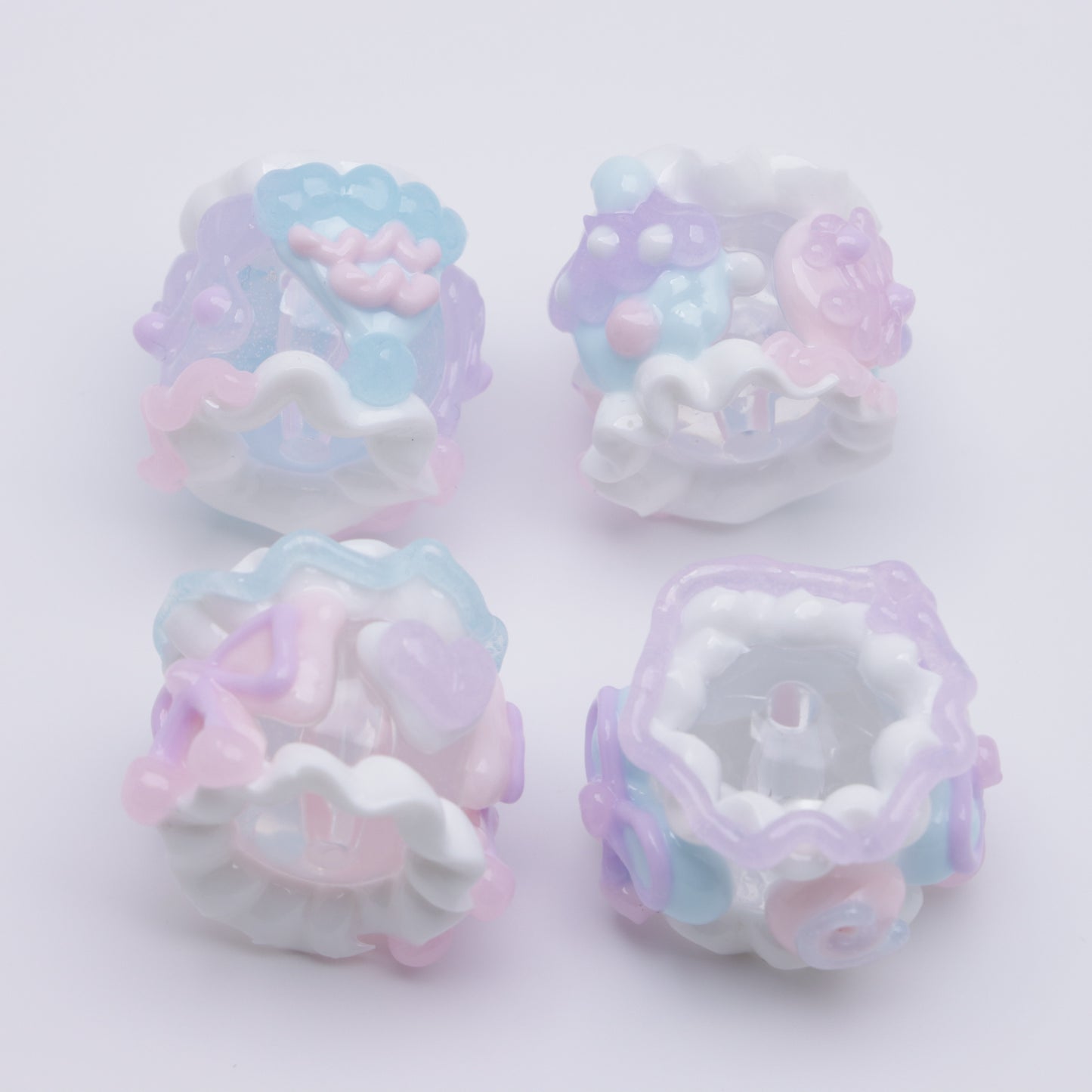 FS4727- Glow-in-the-dark Hand-painted Beads