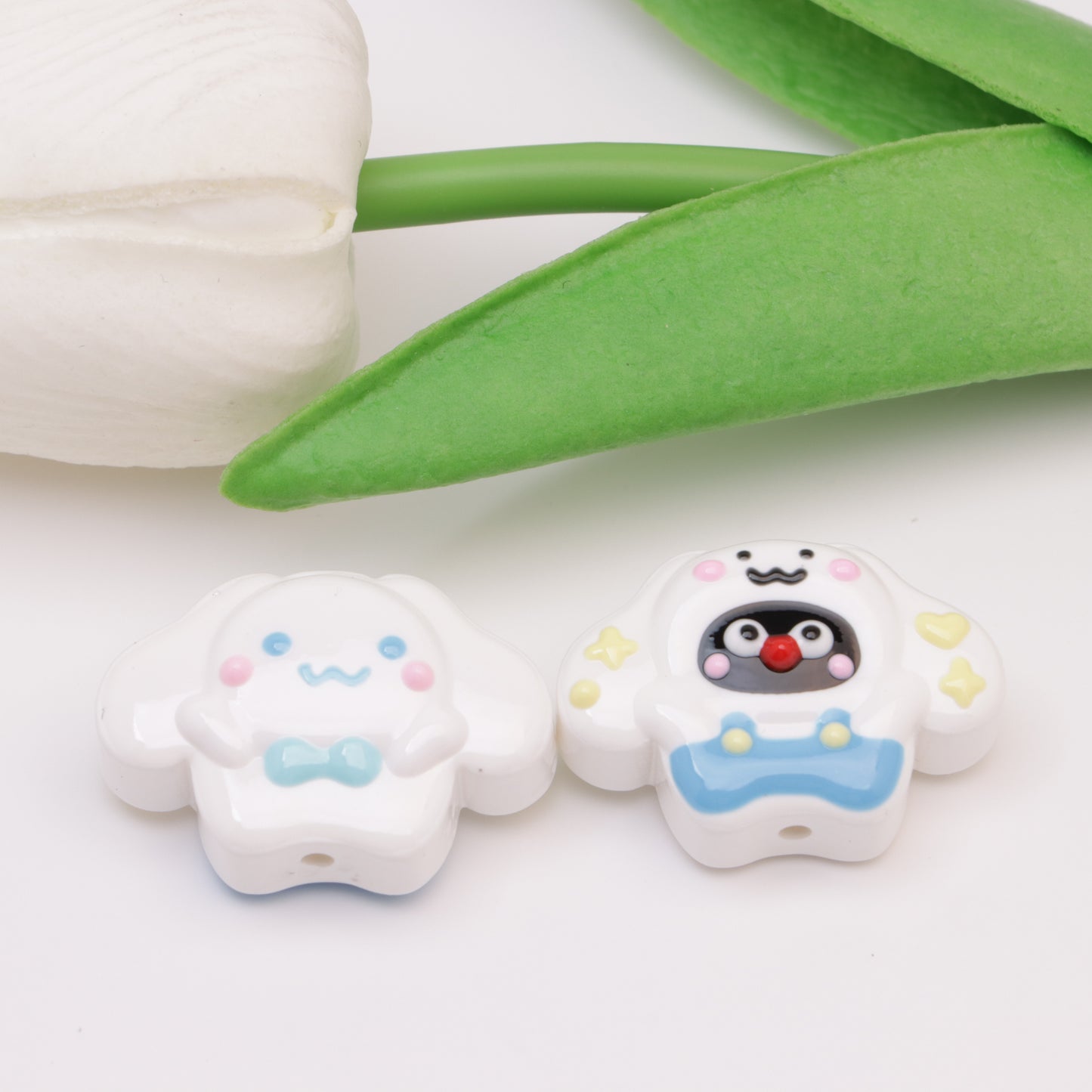 FS4507- 30*20.5mm Cinnamoroll Hand Painted Beads