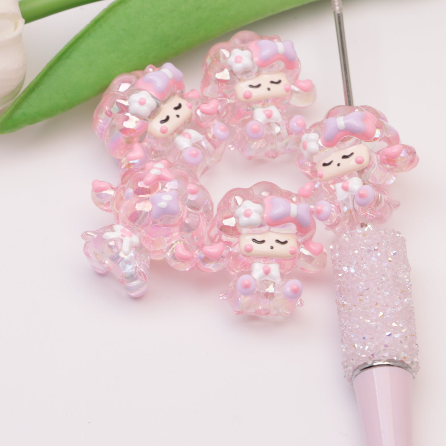 FS5035- Baa Baa Sheep Hand Painted Beads