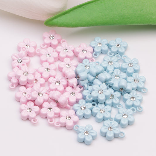 FS3254-8mm Alloy Flower Pendant