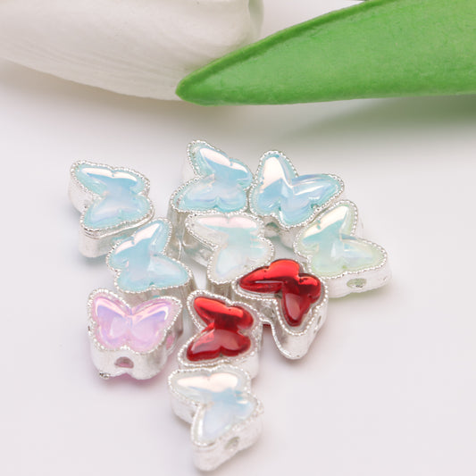 FS3461-10.5*13mm Double-Sided Three-Dimensional Butterfly Four-Pass Beads