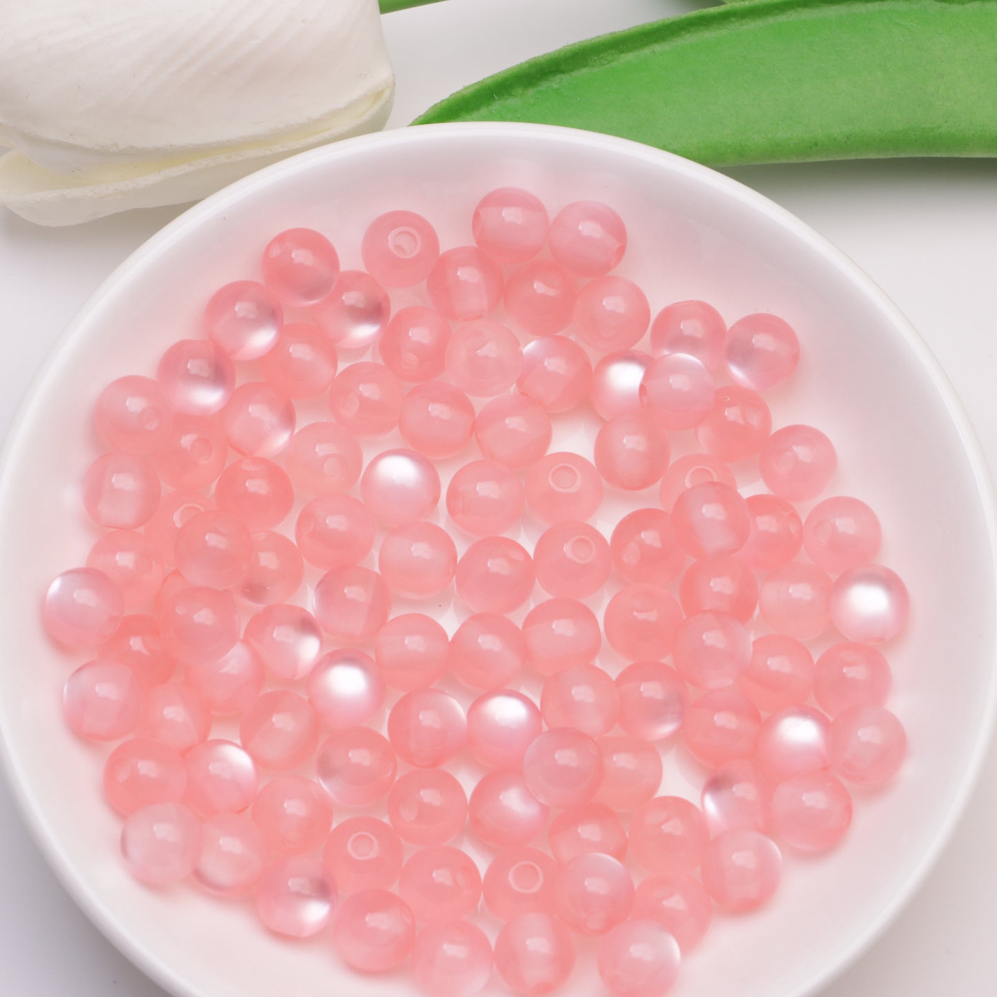 FS3523- 8mm Cat-Eye Resin Beads
