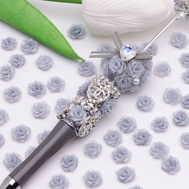 FS5101- 10mm Soft Flower Charms Soft Flower Patches Luminous