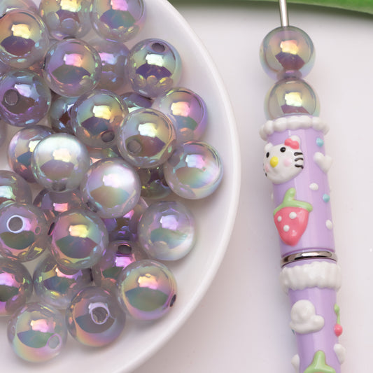 FS4447- 12mm Uv Cat Eye Beads (Cat's Eye Beads), Resin Beads, Fit For Pen