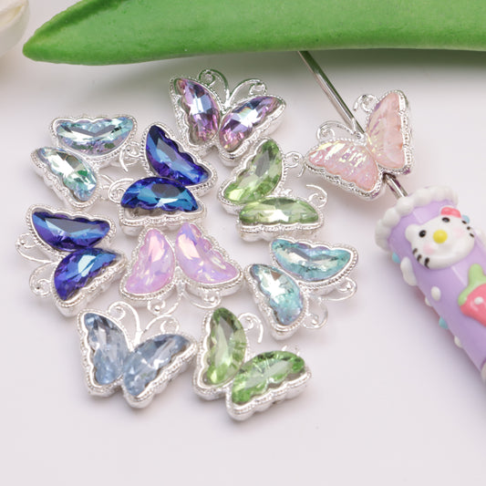 FS4091-15*18.5mm Butterfly 4 Hole Alloy Beads 4-Hole Alloy Beads Of Butterfly