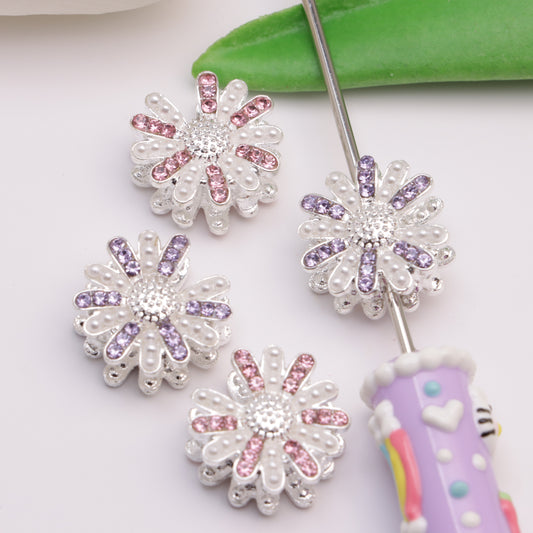 FS4484-18.5mm Sunflower Can Pass The Pen Metal Beads