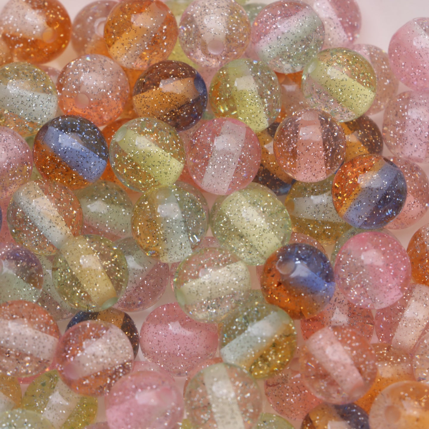 FS3551- 10mm Gradient Starry Sky Resin Beads