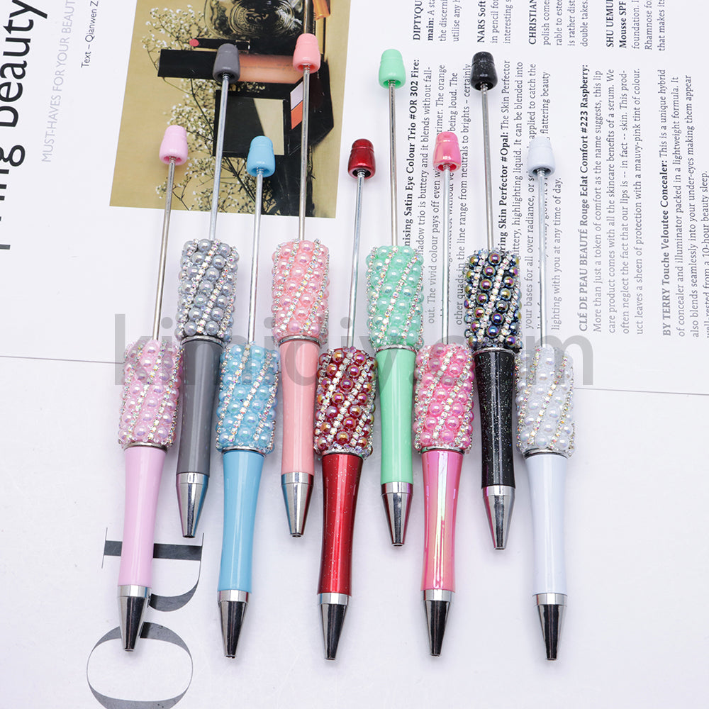 FS2089-Pearl Flash Chain Beadable Pens