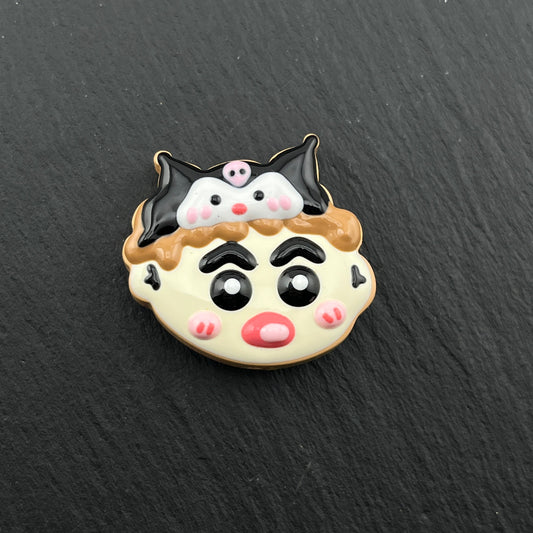 FS1886-Cute Boy  Hand Painted Acrylic Beads Fit For Beadable Pens