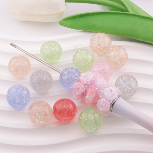 FS5688- 16mm Resin Beads Platinum Resin Beads Fit For Pen