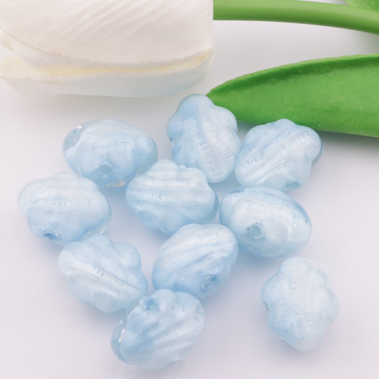 FS3171- 19mm Cloud Oil Painting Beads