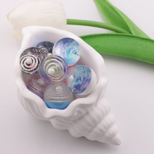 FS5171- 20mm Glow-in-the-Dark Galactic Resin Pen Cap Topper