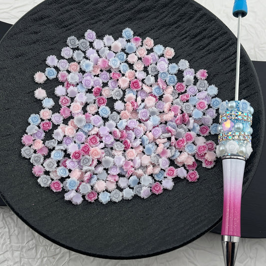 FS2151-500PCS 6MM dried Rose Flower Glowing