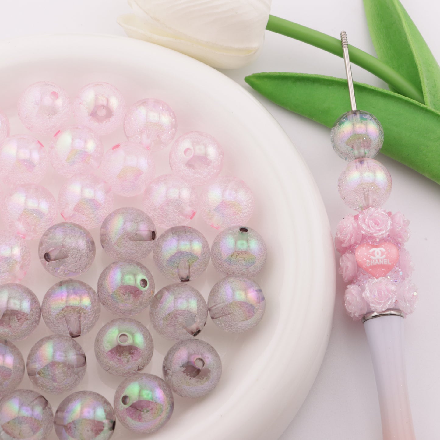 FS3705- 16mm Bubble Acrylic Beads