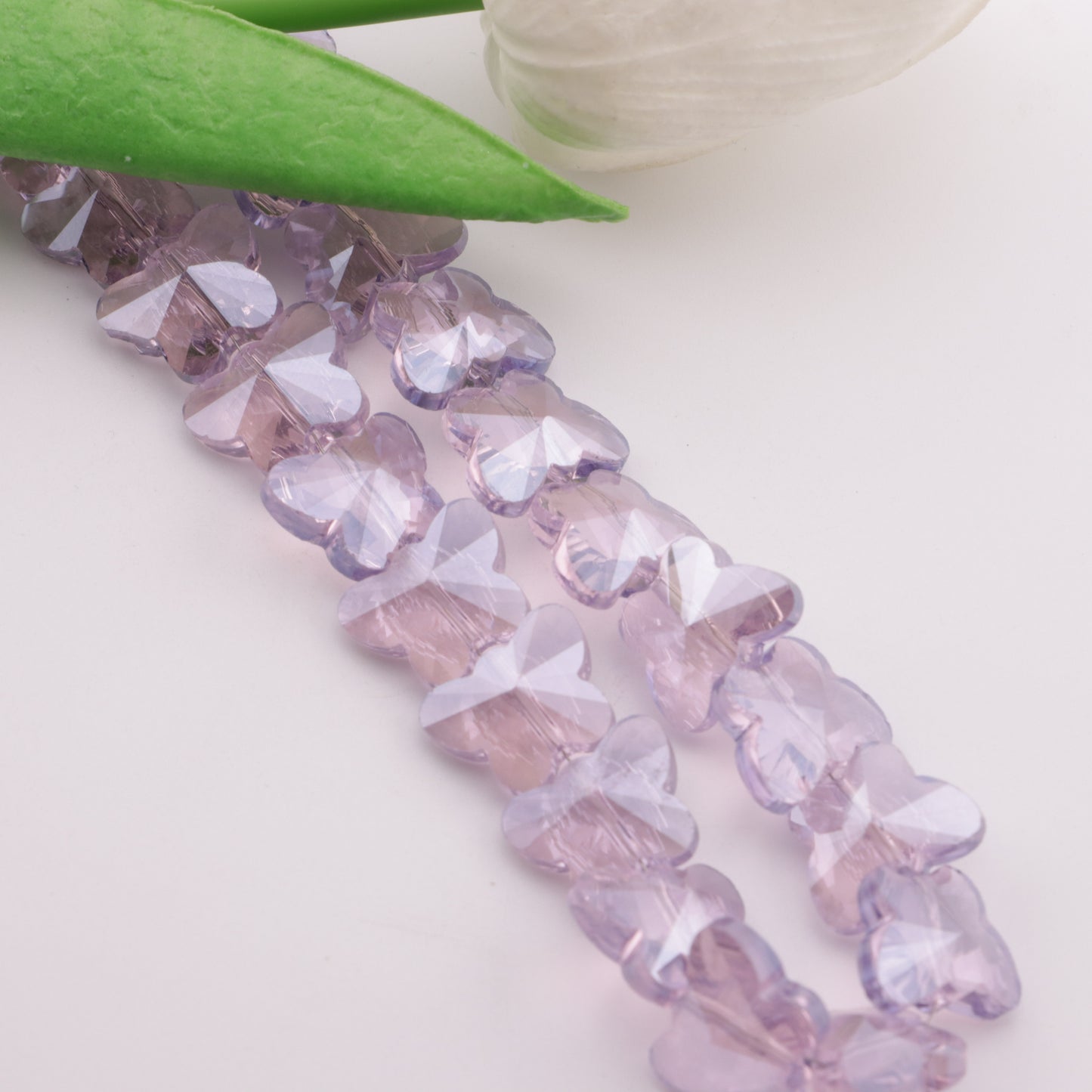FS4580- 12*15mm 59-60PCS/Strand Special Color Butterfly Glass Beads
