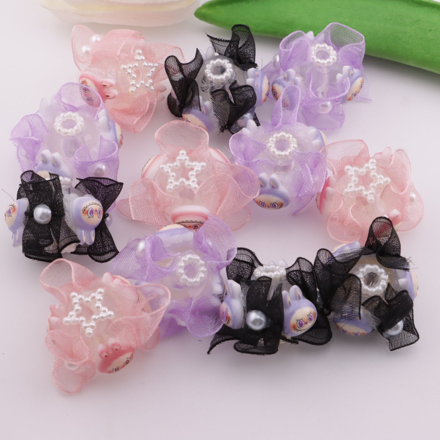 FS5719- Labubu Glow-in-the-Dark Hand-Painted Beads