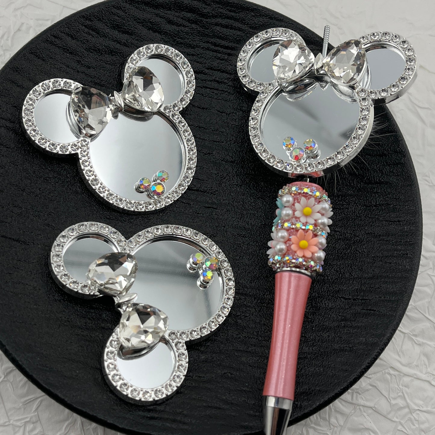 FS2600-6.1*5.3cm Minie Mirror Patch For Making Fancy Beads