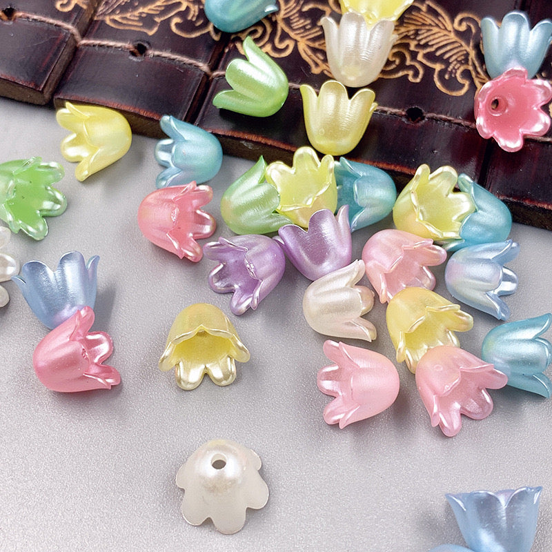 FS0935- 8Mm Mother - of - Pearl Lily - of - the - Valley Acrylic Beads For Making Car Hangers