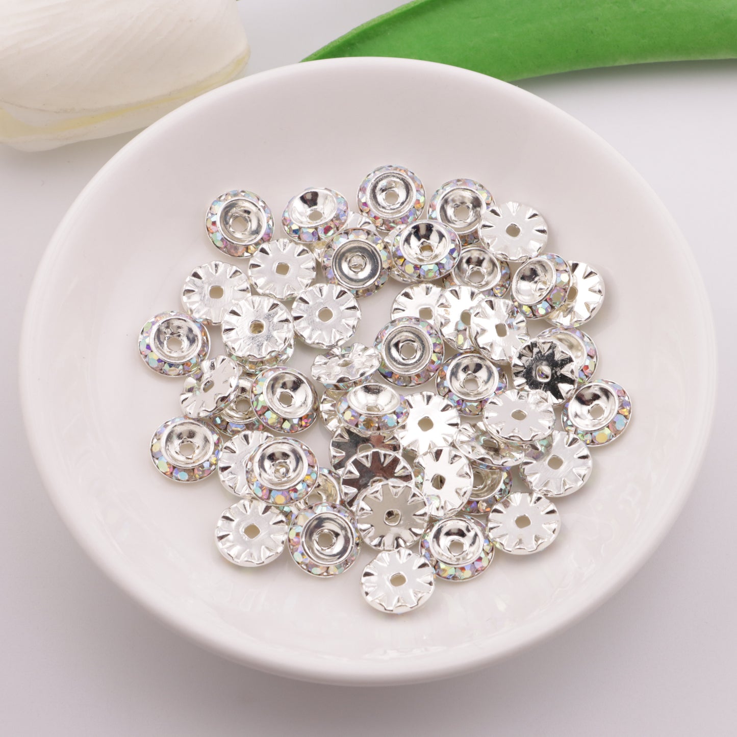 FS3596- 11mm UFO Spacers Flying Saucer Separating Beads