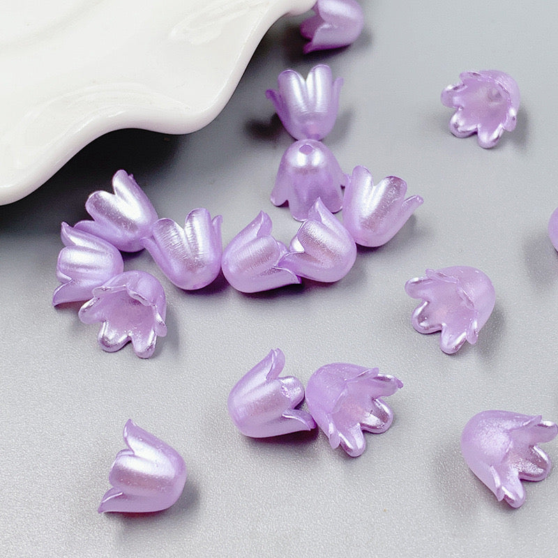FS0935- 8Mm Mother - of - Pearl Lily - of - the - Valley Acrylic Beads For Making Car Hangers
