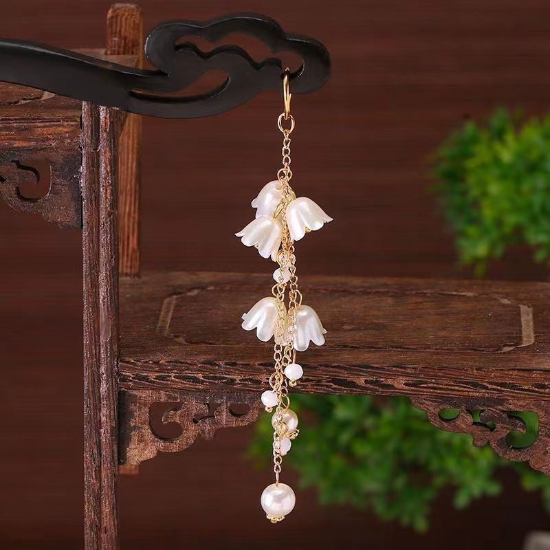 FS0935- 8Mm Mother - of - Pearl Lily - of - the - Valley Acrylic Beads For Making Car Hangers