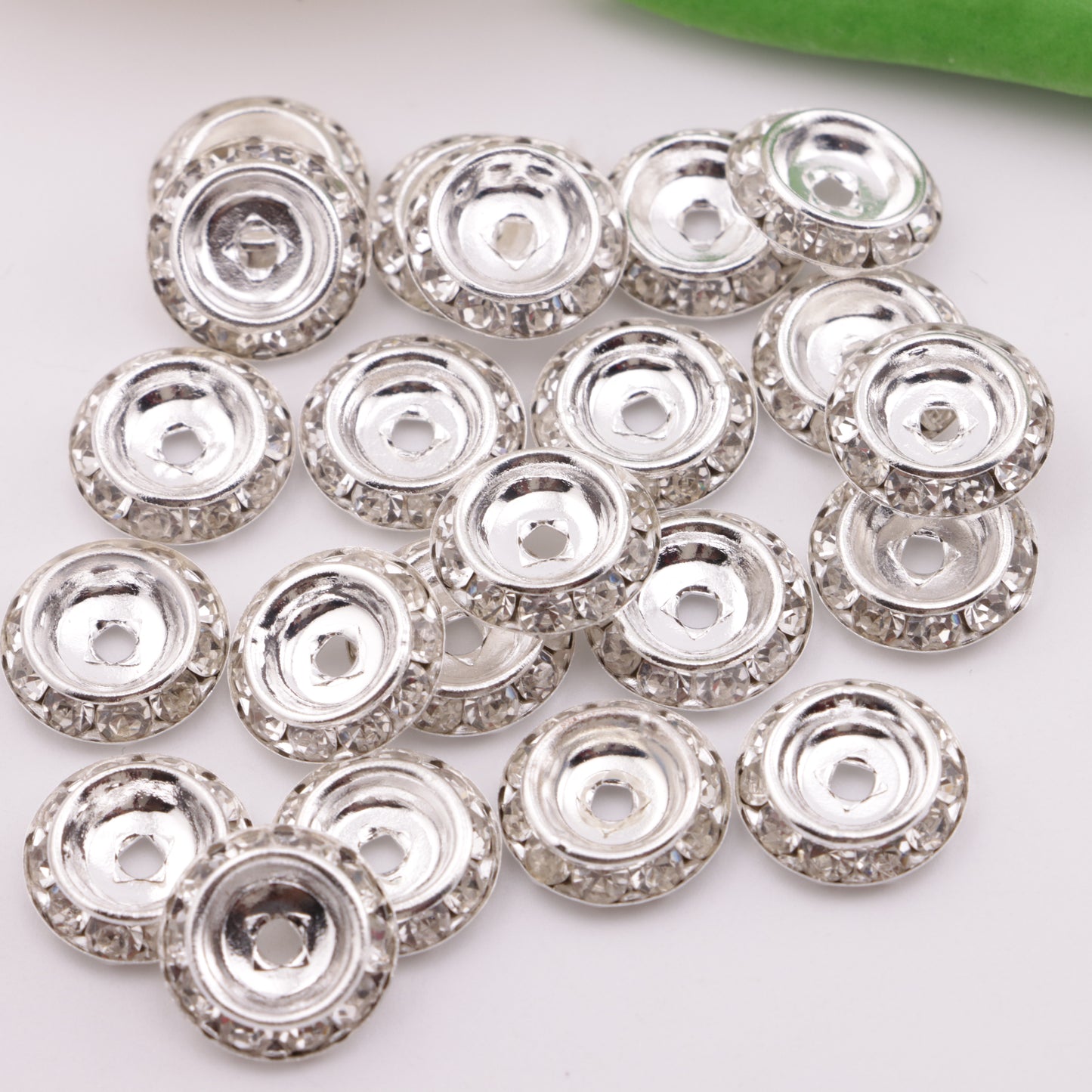 FS3597- 13mm UFO Spacers Flying Saucer Separator Beads