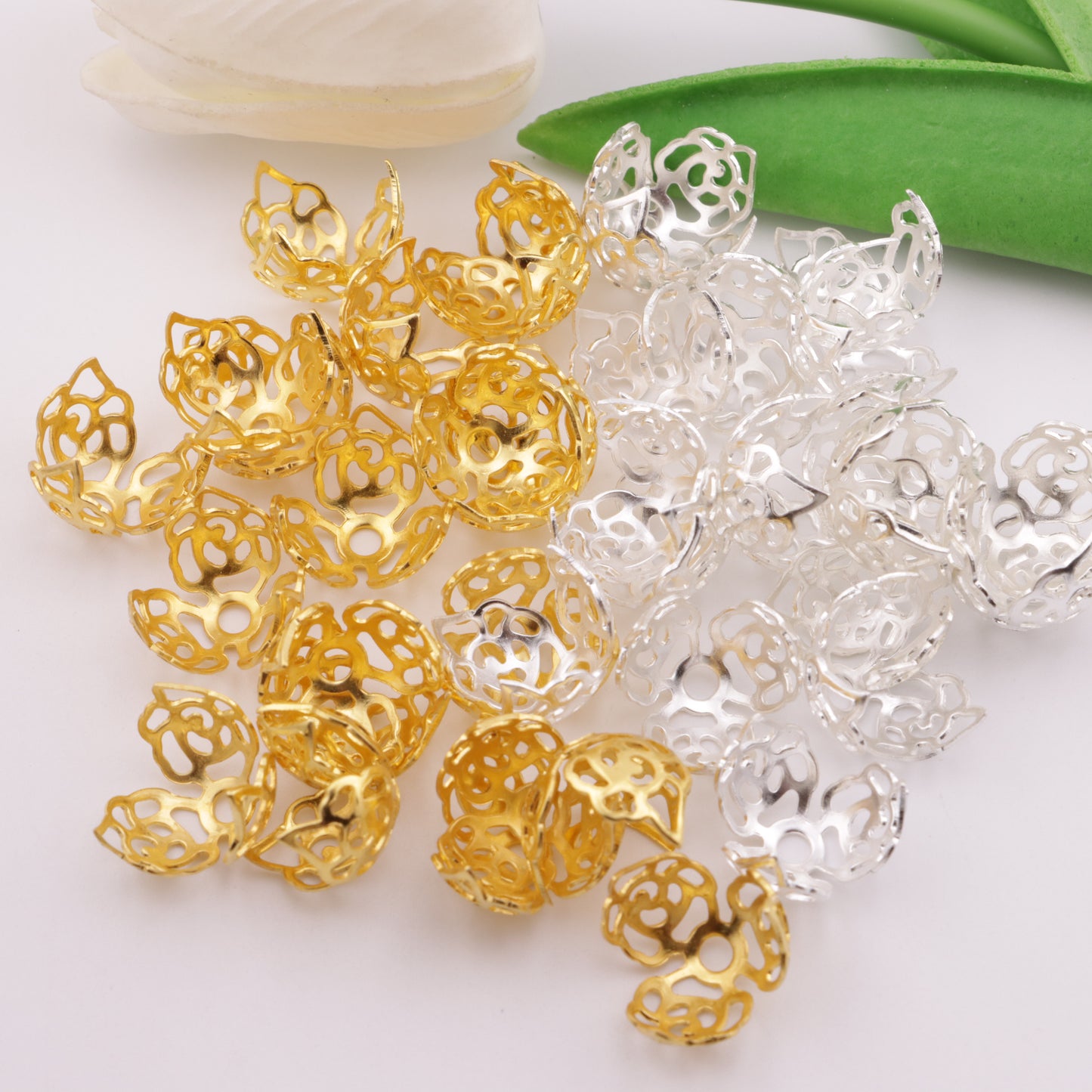 FS4578- Spacers Fit For 16mm Beads Three - Petal Flower Holder