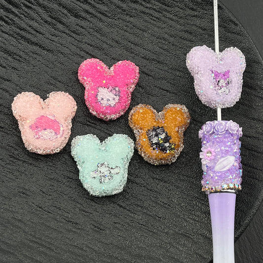 FS2185- Sanrio Printed Acrylic Sugar Beads Fit For Beadable Pens