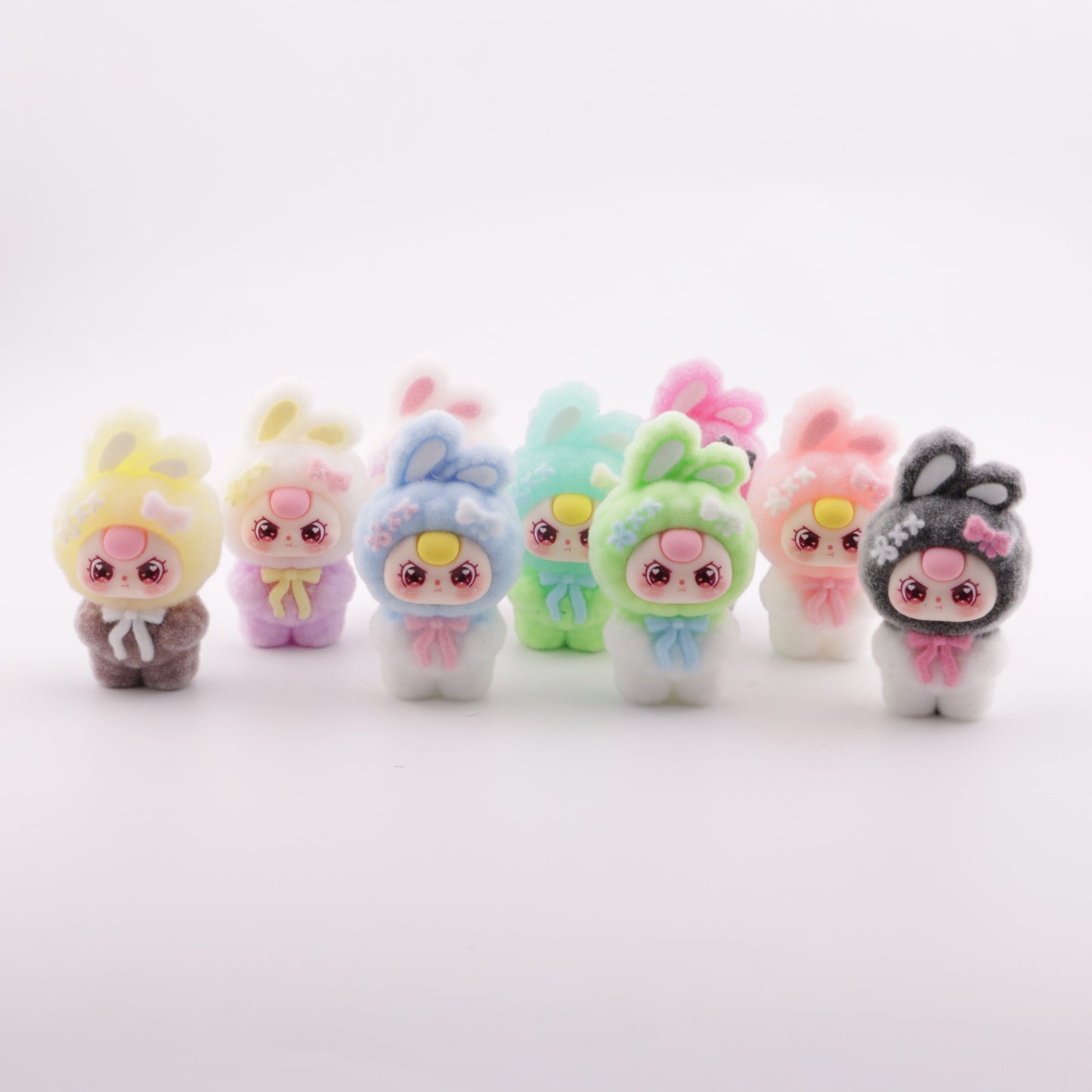 FS5195- Three-year-old Child's Rabbit Flocked Resin Beads