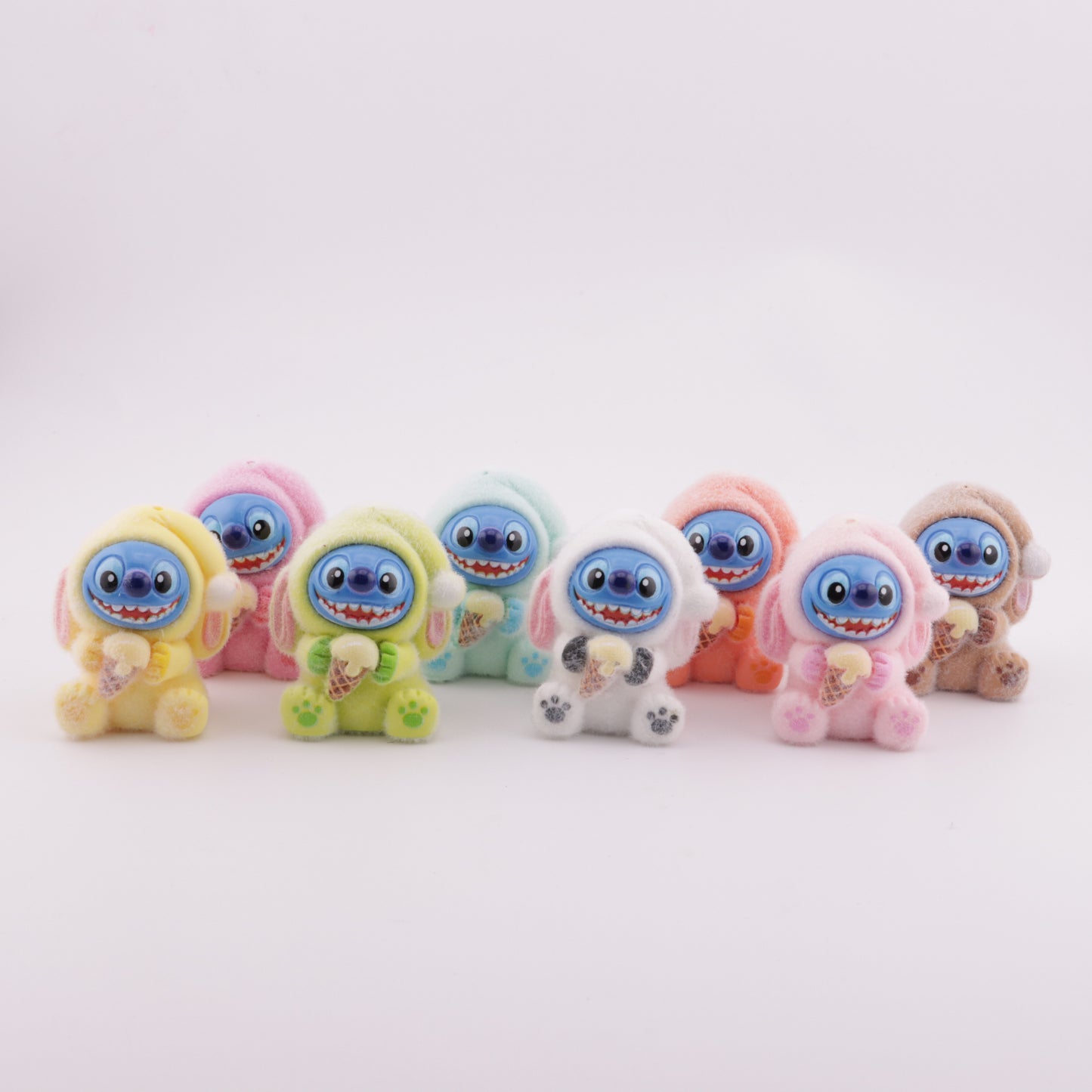 FS5560- Stitch Flocked Resin Beads (Through Holes)