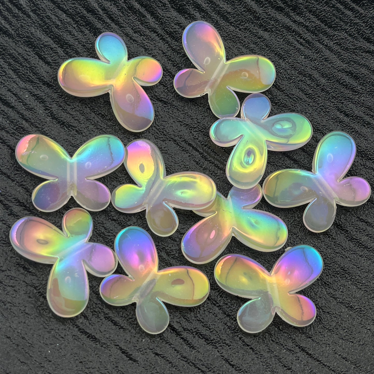 FS0383-21MM Little Butterfly Clear Based Acrylic Beads Fit For Beadable Pens