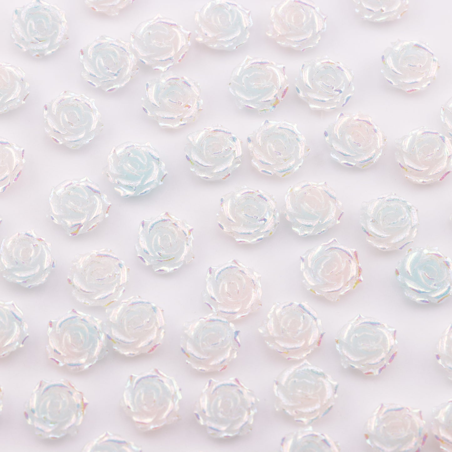 FS5549- 10mm UV Soft Flower Charms Soft Flower Patches Luminous Glow-In-The-Dark