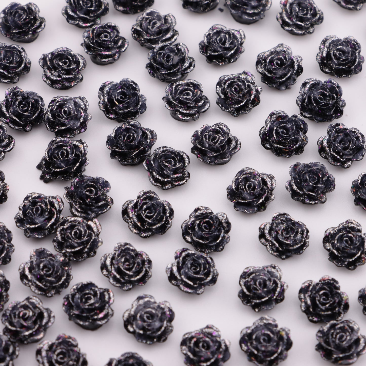 FS5565- 10mm Soft Flower Charms, Soft Flower Patches, Luminous