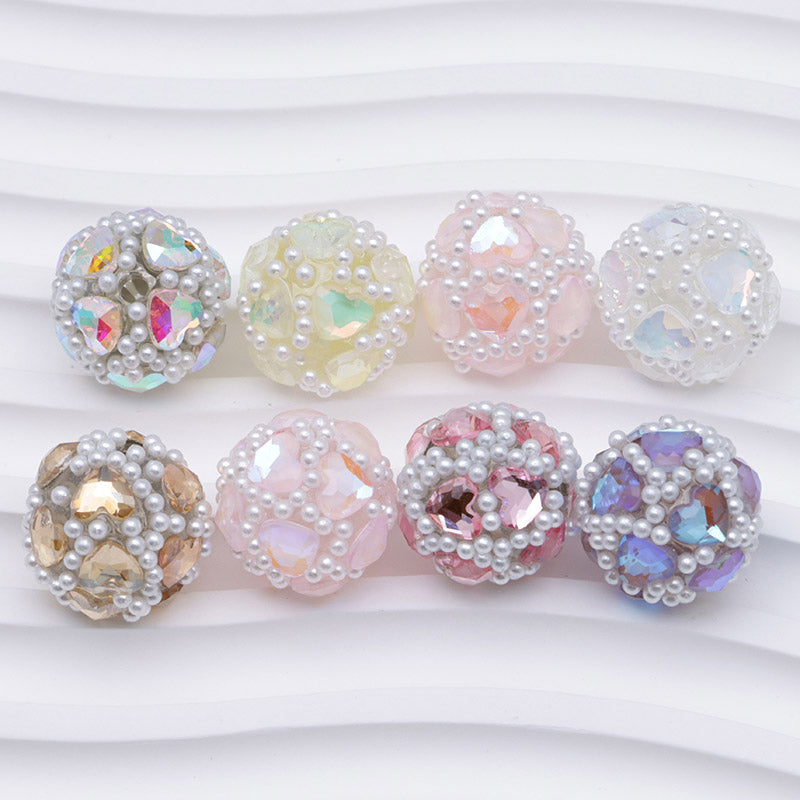 FS4932- 16mm Drilled Beads Heart Love