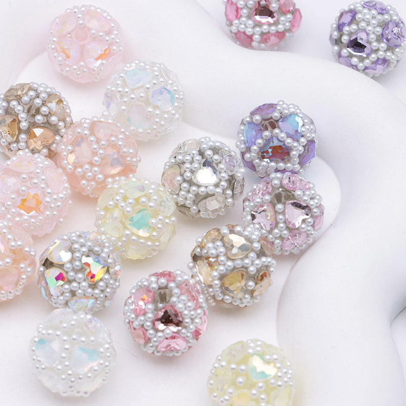 FS4932- 16mm Drilled Beads Heart Love