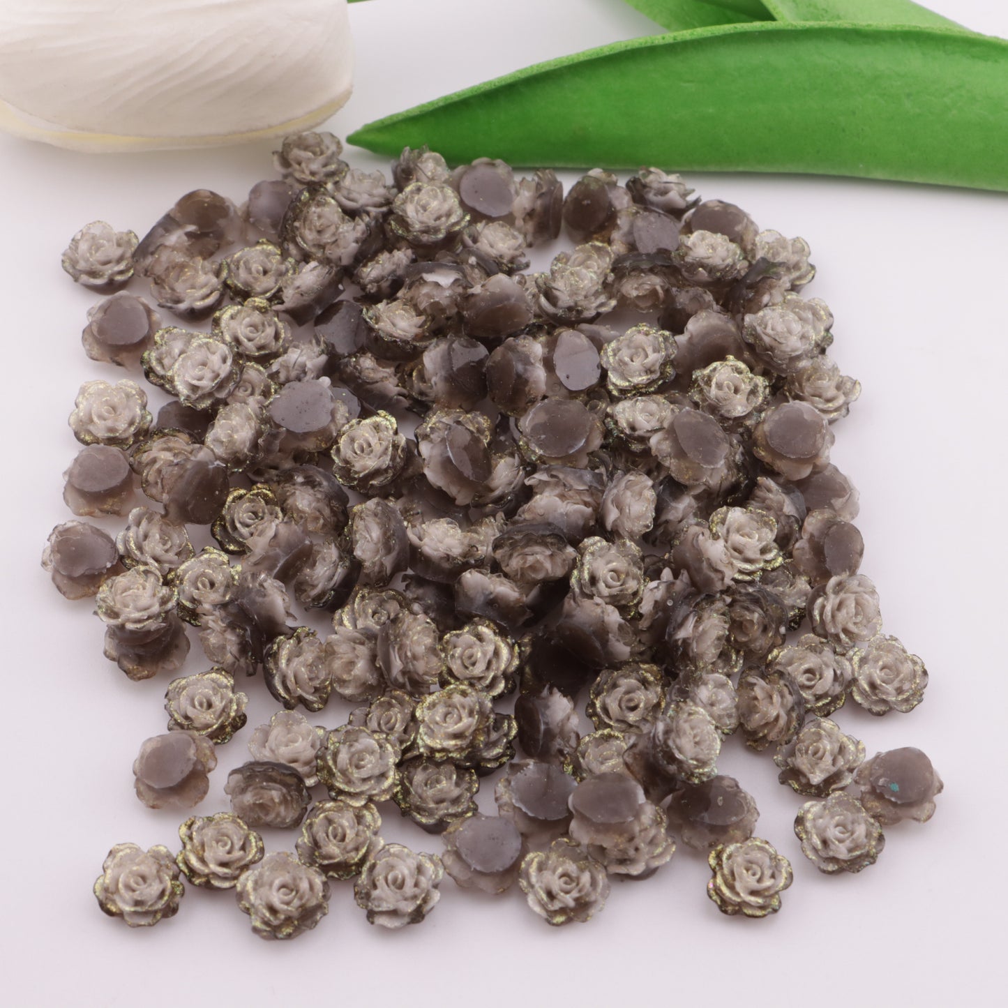 FS5565- 10mm Soft Flower Charms, Soft Flower Patches, Luminous