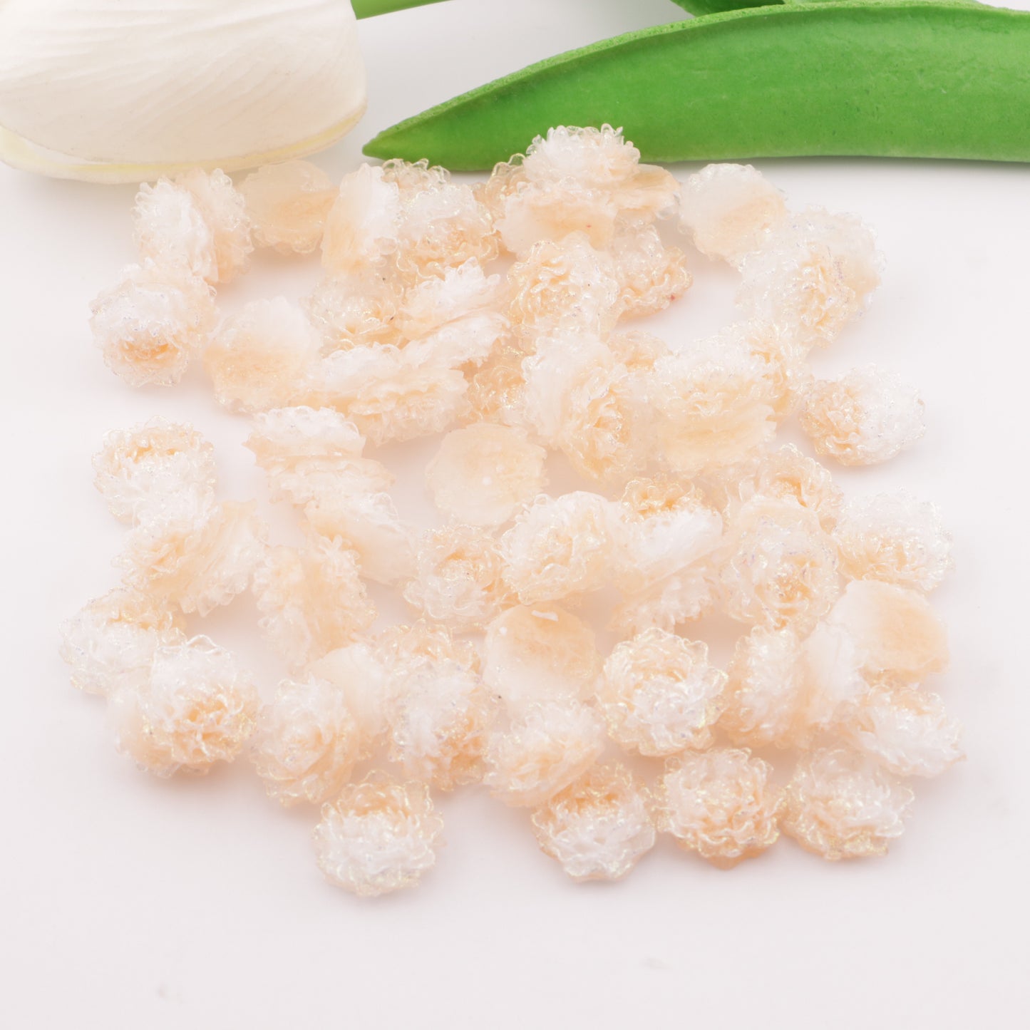 FS5320- 14mm Soft Flower Charms Soft Flower Patches Luminous Glow-In-The-Dark