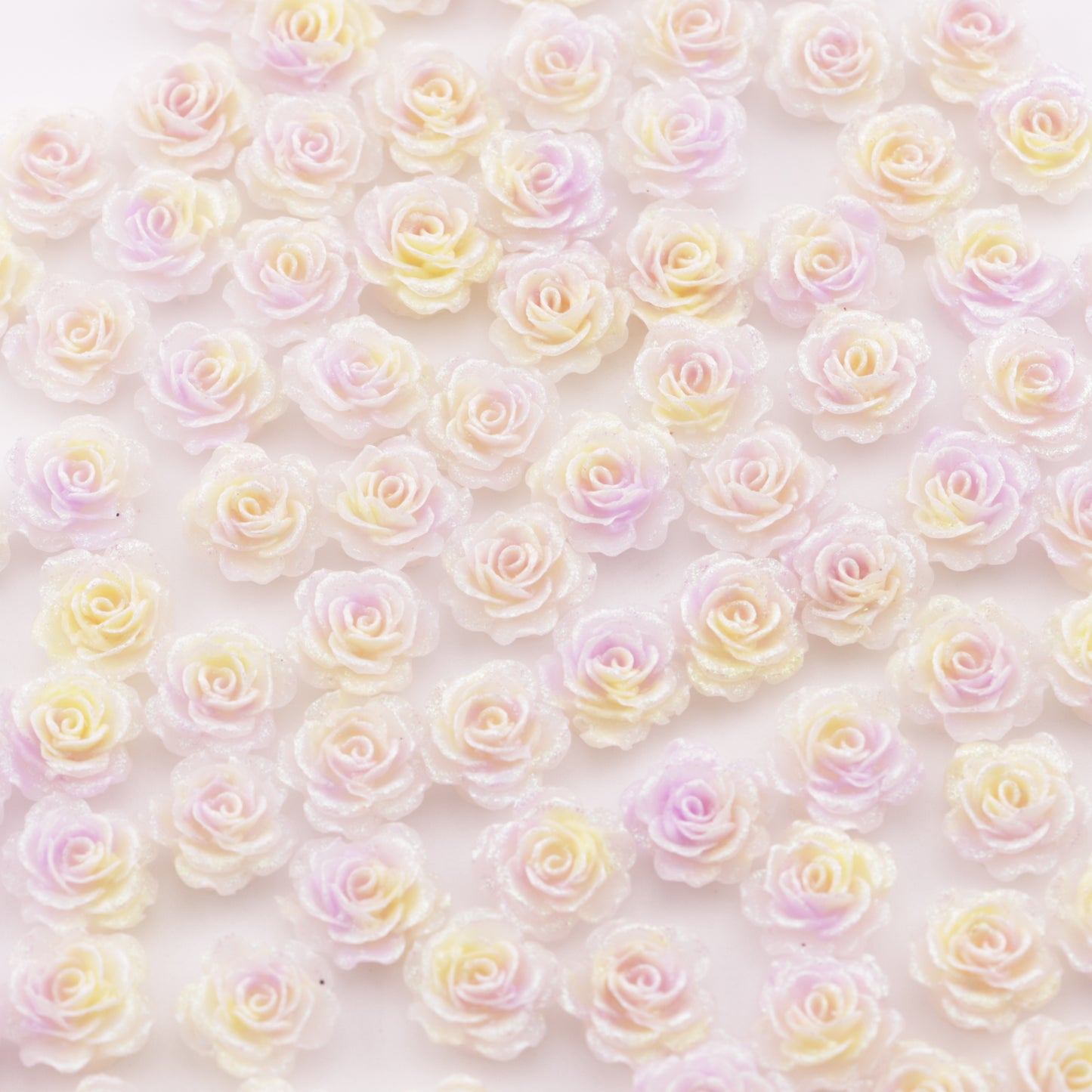 FS5733- 10mm Soft Flower Charms Soft Flower Patches Luminous Glow-In-The-Dark