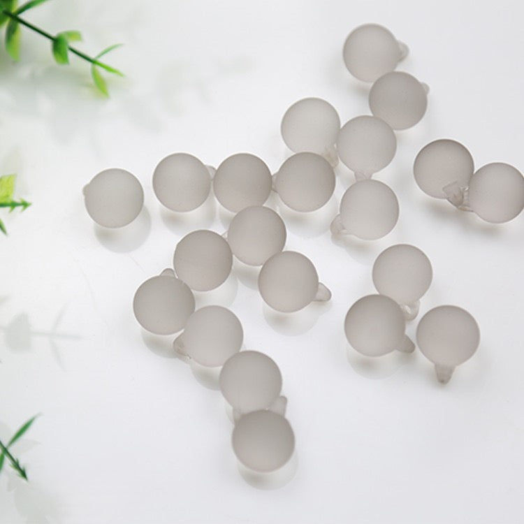 FS0347- 16Mm Transparent Frosted Hanging Hole Car Hanging Beads