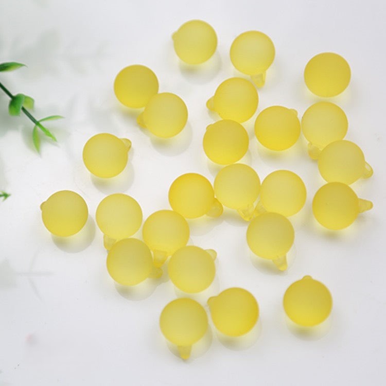 FS0347- 16Mm Transparent Frosted Hanging Hole Car Hanging Beads